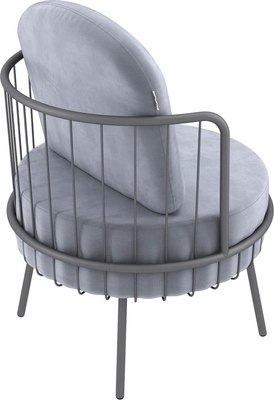 Кресло мягкое Sheffilton SHT-AMS123 (стальной серый/графит муар)