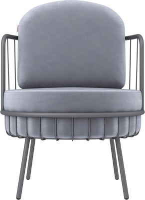 Кресло мягкое Sheffilton SHT-AMS123 (стальной серый/графит муар)