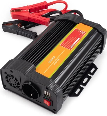 Автомобильный инвертор Digma AI1000-12W