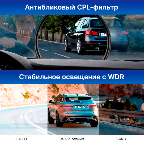 Автомобильный видеорегистратор TrendVision TDR-725 Real 4K