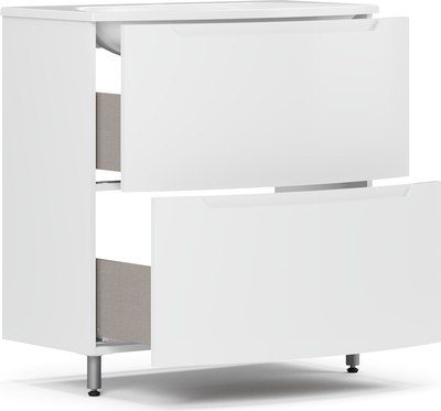 Тумба под умывальник Belux Ганновер Н 80-02 (1, белый глянец)