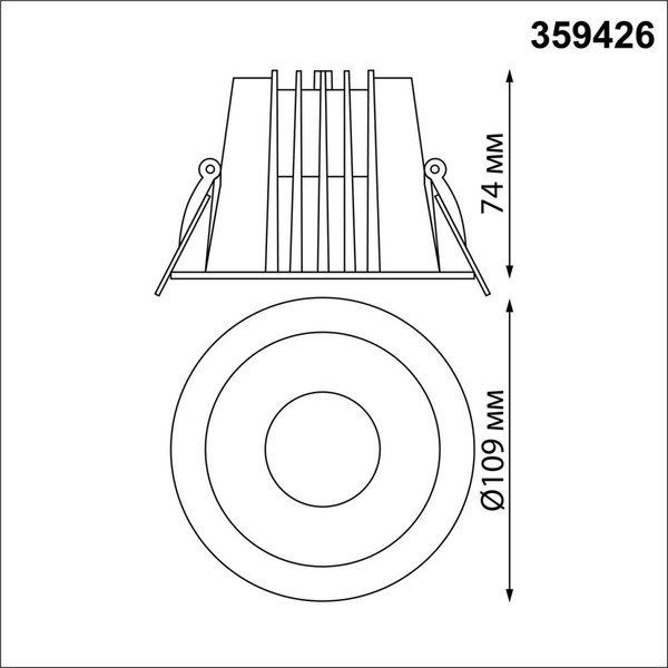 Точечный светильник Novotech Lang 359426