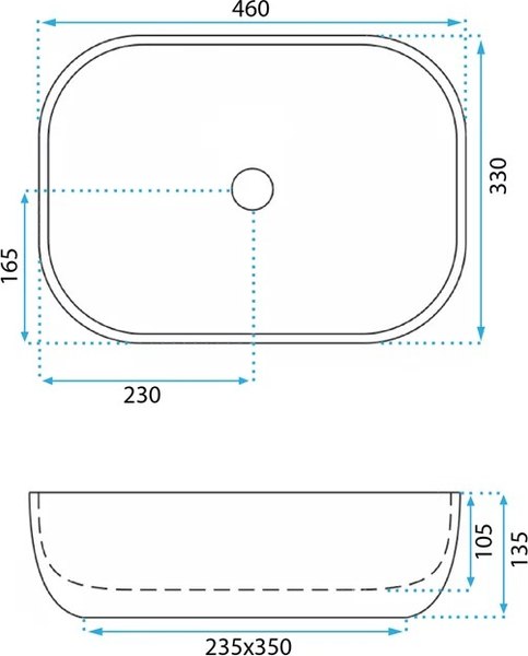 Умывальник REA Belinda U3324