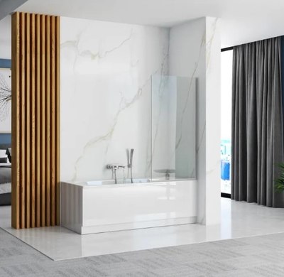 Стеклянная шторка для ванны REA Chrome / REA-W5674