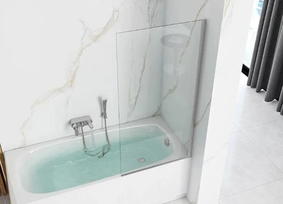 Стеклянная шторка для ванны REA Chrome / REA-W5674