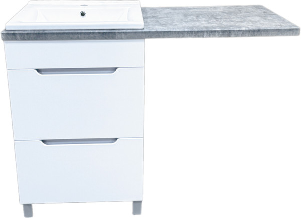 Тумба с умывальником Гамма Р23оФ8 У-55 Атриа-9055 со столешницей - фото