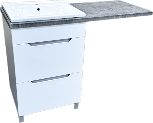 Тумба с умывальником Гамма Р23оФ8 У-55 Атриа-9055 со столешницей