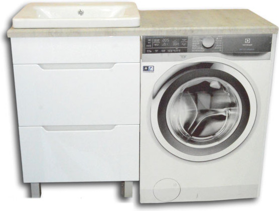 Тумба с умывальником Гамма Р23оФ8-У55 Софт-13055 со столешницей