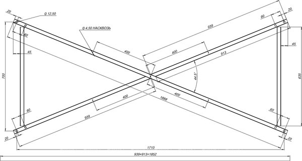 Каркас Aquanet Grace 180x80
