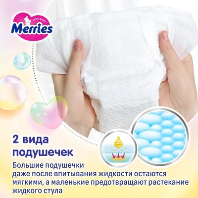Подгузники детские Merries XL