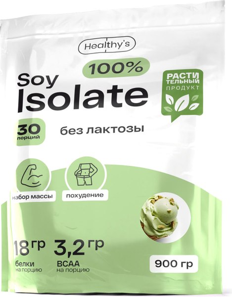 Протеин Healthys 100% Soy Isolate - фото