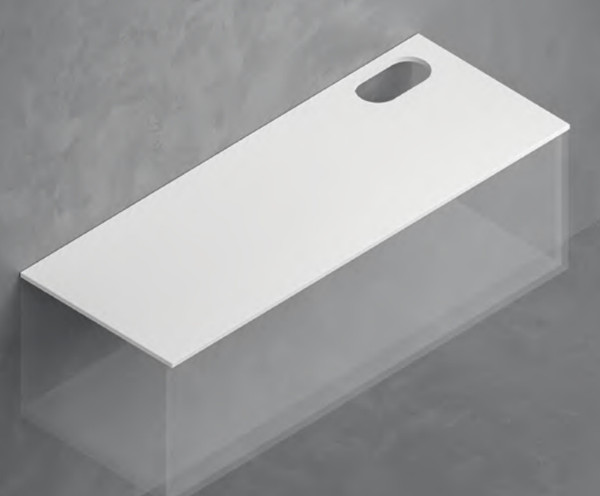 Столешница для тумбы в ванную ЗОВ 13 / CKP13W1195458C1ME