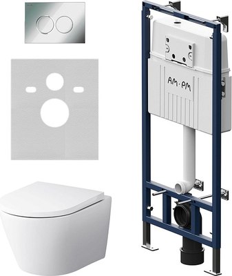 Унитаз подвесной с инсталляцией AM.PM Master Fit / IS100151.741701 - фото