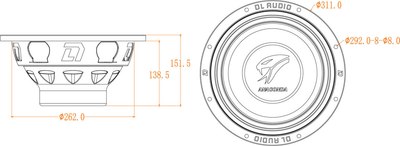 Головка сабвуфера DL Audio Anaconda 12