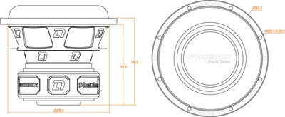 Головка сабвуфера DL Audio Phoenix Black Bass 10