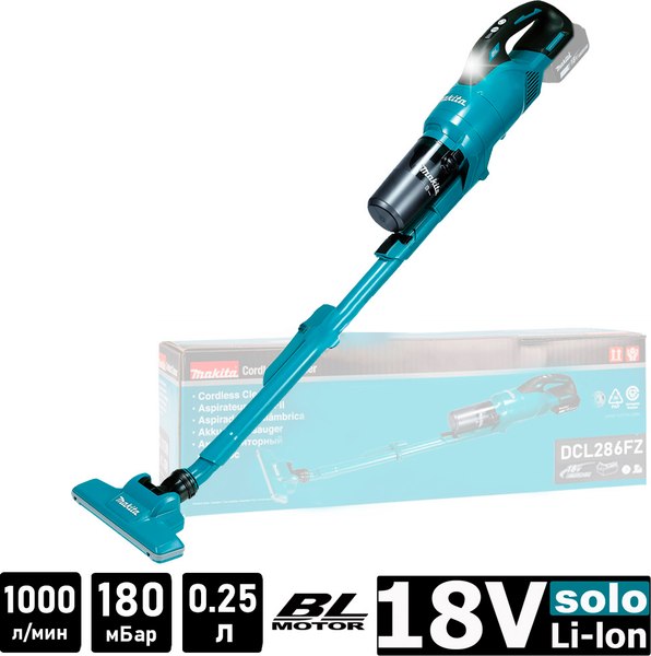 Профессиональный пылесос Makita DCL286FZ (без АКБ)