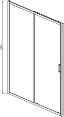 Душевая дверь Aquatek 100x200 / AQ ARI RA 10020CH