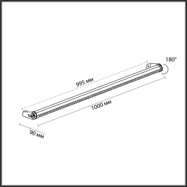 Светильник уличный Odeon Light Фасадный Graze 7040/22WL