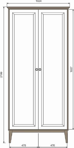 Шкаф Гомельдрев Торино ГМ 4192-21