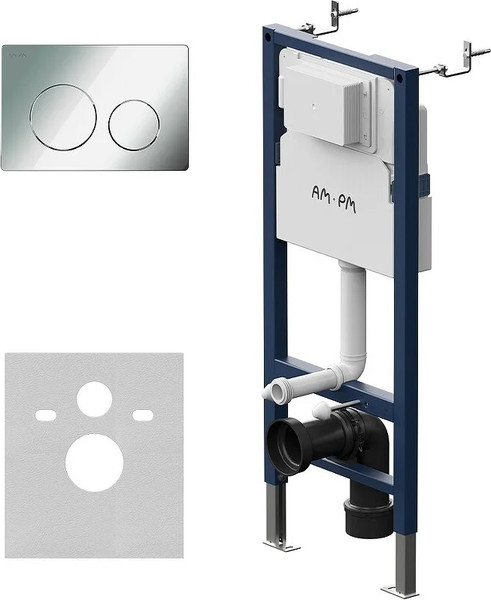 Унитаз подвесной с инсталляцией AM.PM Prime Fit IS90251.741701