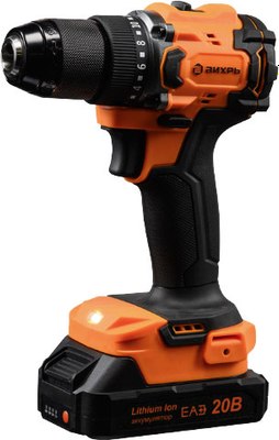 Аккумуляторная дрель-шуруповерт Вихрь ДА-20Л-2К/БП (72/14/67)