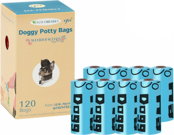 Диспенсер пакетов для выгула собак Potty-Pot HBBBL8 с пакетами 1.5мкм - фото