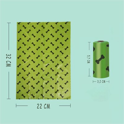 Пакеты для выгула собак Potty-Pot HBBGR9 1.5мкм