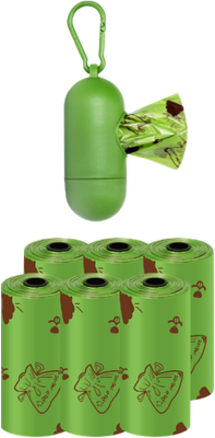 Диспенсер пакетов для выгула собак Potty-Pot HBD6 с пакетами 1.2мкм - фото