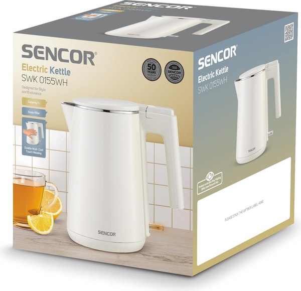 Электрочайник Sencor SWK 0155WH