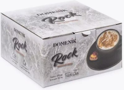 Чашка с блюдцем Domenik Rock Black DM8026