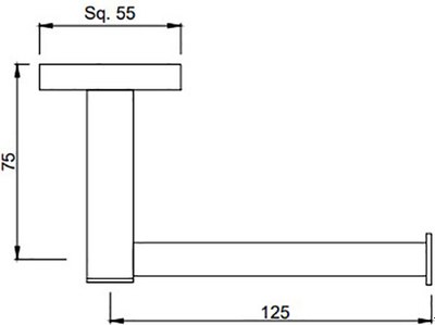 Держатель для туалетной бумаги Jaquar AKP-GMP-35755PS