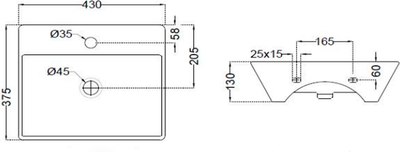 Умывальник Jaquar ECS-WHT-933
