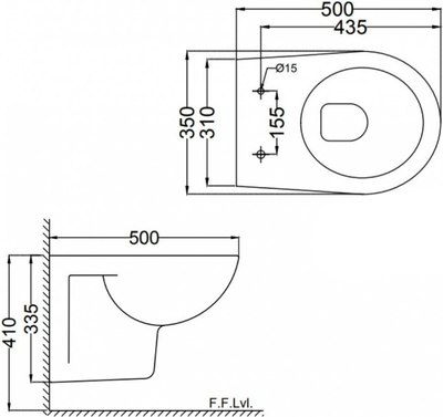Унитаз подвесной Jaquar ECS-WHT-955SPP