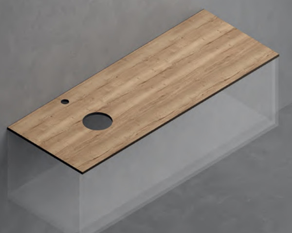 Столешница для тумбы в ванную ЗОВ 13 / CKP13H1195458C2S