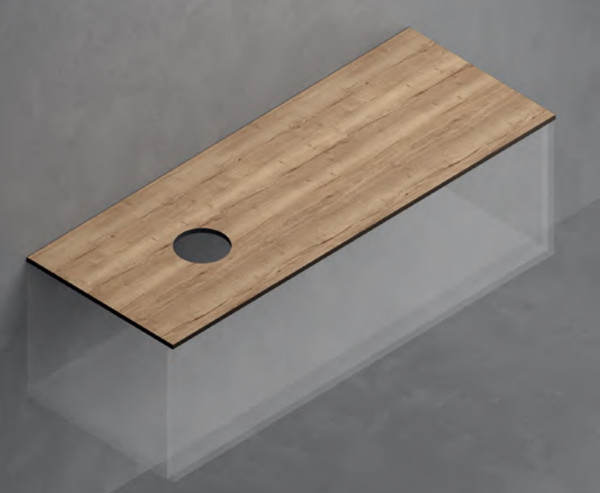 Столешница для тумбы в ванную ЗОВ 13 / CKP13H1195458C1S