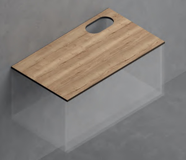 Столешница для тумбы в ванную ЗОВ 13 / CKP13H895458C1MS