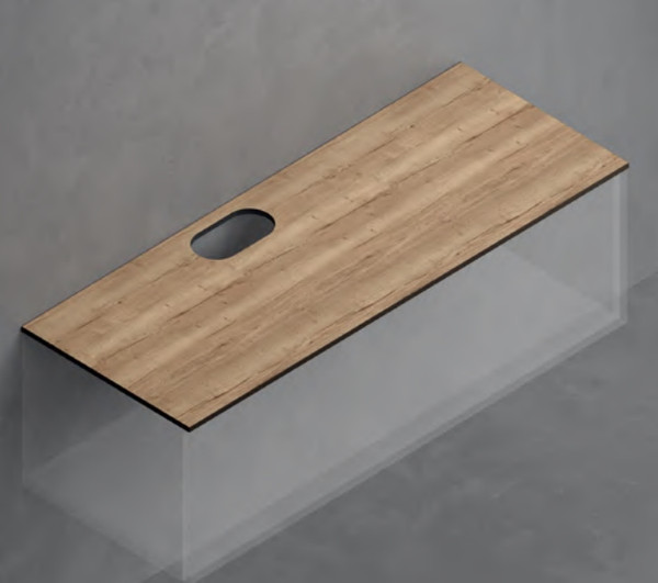 Столешница для тумбы в ванную ЗОВ 13 / CKP13H1195458C1MC