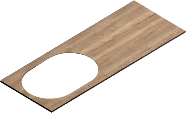 Столешница для тумбы в ванную ЗОВ 13 / CKP13H1195458C1BS - фото