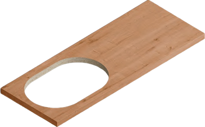 Столешница для ванной ЗОВ HPL 38 / CHPL38T1195458C1BL - фото