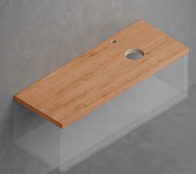 Столешница для ванной ЗОВ HPL 38 / CHPL38T1195458C2R