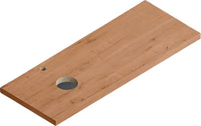 Столешница для ванной ЗОВ HPL 38 / CHPL38T1195458C2L - фото