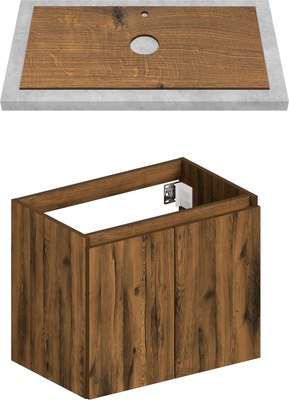 Тумба под умывальник ЗОВ Монови 70 / M70LA0LA-LDSPA - фото