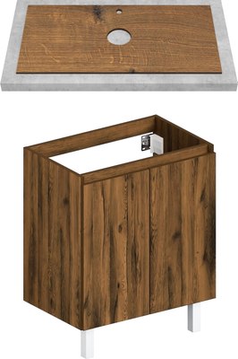 Тумба под умывальник ЗОВ Монови 70 / M70LA0LAS-LDSPA - фото