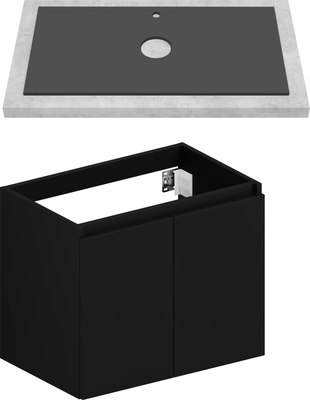 Тумба под умывальник ЗОВ Монови 70 / M70LG0LG-LDSPG - фото