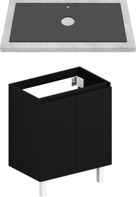 Тумба под умывальник ЗОВ Монови 70 / M70LG0LGS-LDSPG - фото