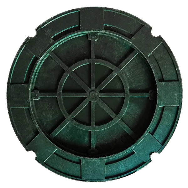 Люк канализационный No Brand Полимерный легкий малый 30кН