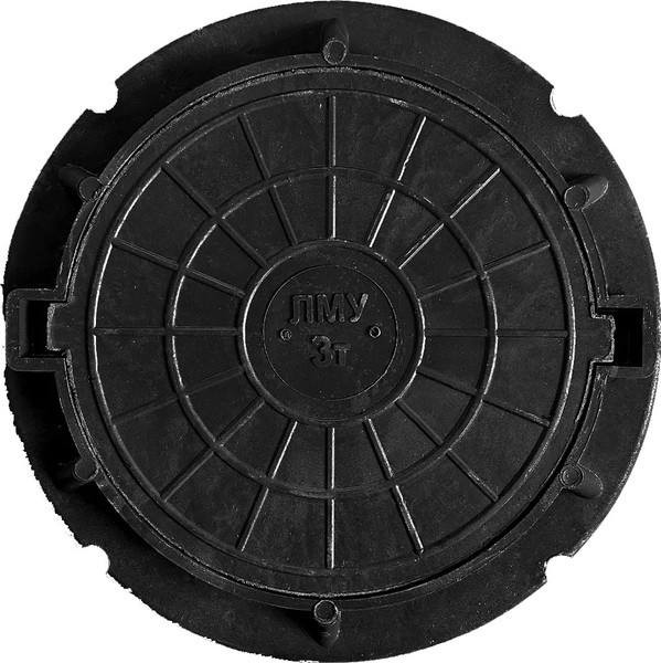 Люк канализационный No Brand Полимерный легкий малый 30кН