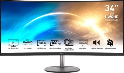 Монитор MSI Pro MP341CQ (9S6-3PB2CT-027) - фото