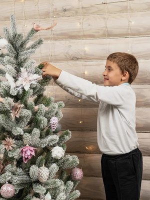 Ель искусственная National Tree Company Сказка заснеженная / СК/ЗСН-160 (160см)