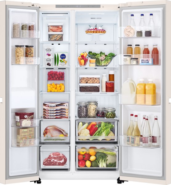 Холодильник с морозильником LG GC-B257KEHW